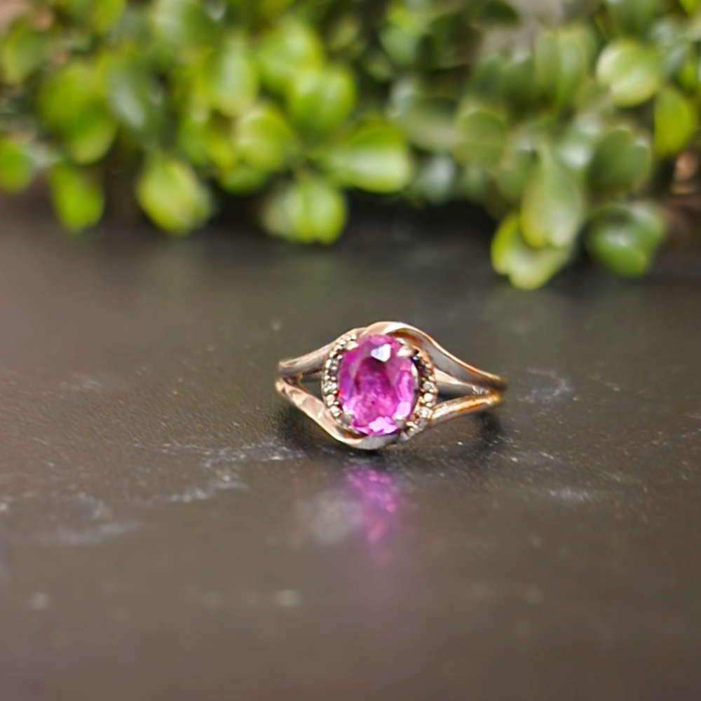 Elegant Pink Gemstone Ring